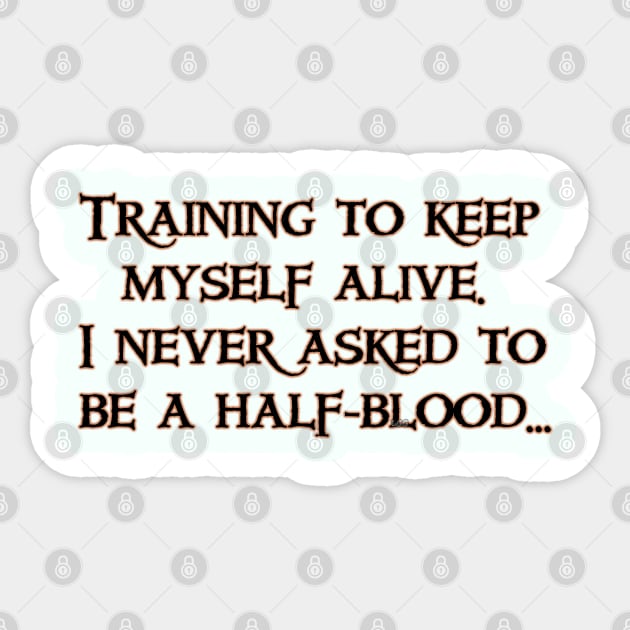 Training to stay alive Sticker by LetsGetGEEKY